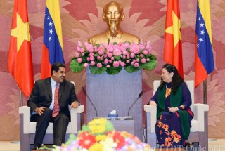 Phó chủ tịch Quốc hội Tòng Thị Phóng tiếp Tổng thống Cộng hòa Venezuela Nicolás Maduro Moros